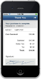 Authorize.net app on iPhone