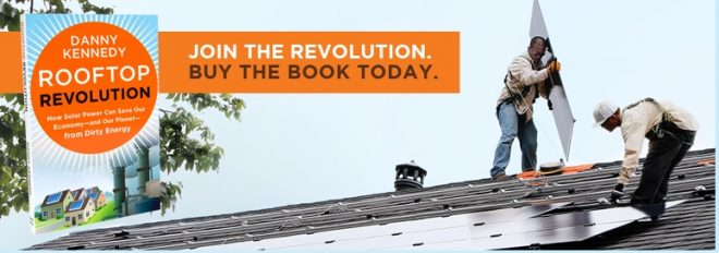 Advertising image for new book Rooftop Revolution