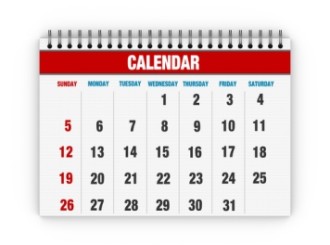 Image of a calendar in month view