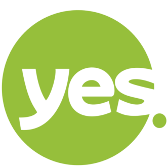 Image of the word Yes in a green circle