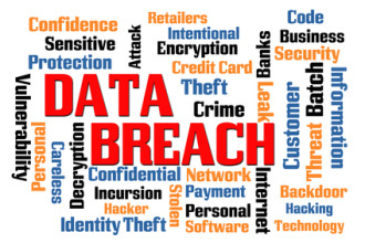 Image of the words "data breach"