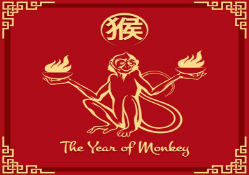 Image of the year of the monkey