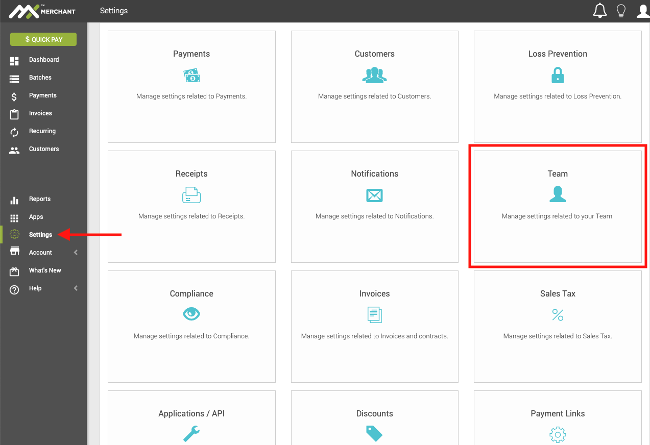 MX Merchant Managing Users Dharma Merchant Services